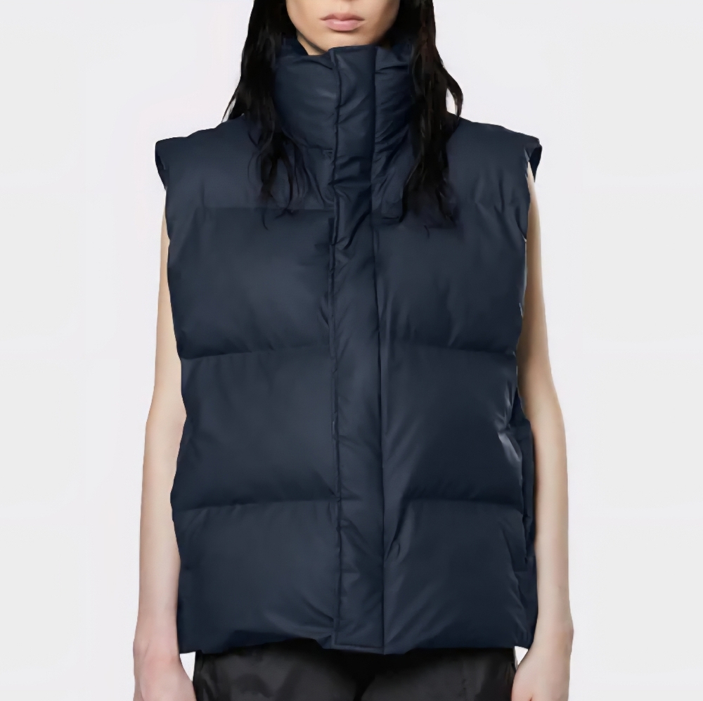 RAINS Insulated Puffer Vest ~NAVY ~MEDIUM **NEW